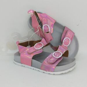 Stepping Stones Girls NEW Pink Metallic Sandals - sz. 8